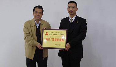 廣東霸王花食品有限公司黨支部榮獲廣東省“兩新”百?gòu)?qiáng)黨組織稱號(hào)